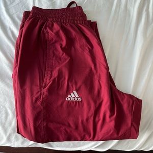 Red Adidas sweats